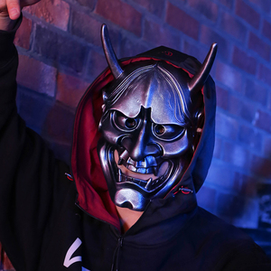 树脂般若面具cos日本武士阴阳师道具恐怖抖音网红恶魔佛教鬼面