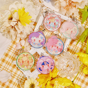 【现货】彩虹小马宝莉 夏日游泳圈 明信片钥匙扣同人周边碧琪云宝