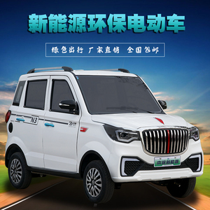 本途红旗电动四轮车成人新能源电动汽车油电两用小型家用代步车
