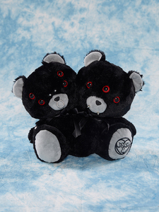 me3hchain 2020ss 原创变形暗黑穿孔铆钉双头小熊玩偶 节日礼物