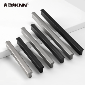 现代简约橱柜直条拉手加长衣柜柜门抽屉拉手鞋柜灰色铝合金门把手