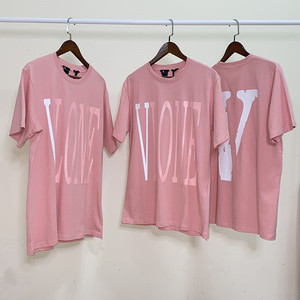 off white 19ss ow粉色樱花 印花箭头男女同款花卉休闲短袖t恤夏0人