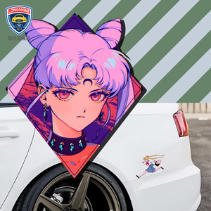 挡风玻璃车贴 动漫美少女战士水冰月二次元车贴车身两侧 网红车贴