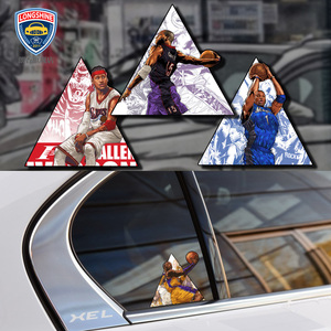 车贴定制图案 四大分卫艾弗森科比卡特麦迪退役纪念汽车贴纸反光
