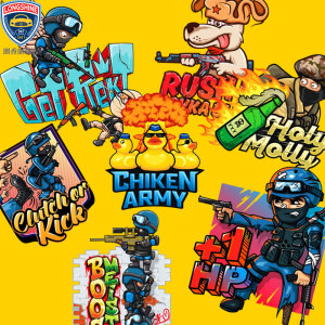 steam沙盒v社游戏csgo反恐精英电竞游戏周边电动摩托汽车车贴个性