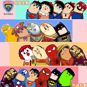 车身贴纸 网红车贴 超級英雄钢铁侠蝙蝠侠歪头杀卡通二次元装饰贴