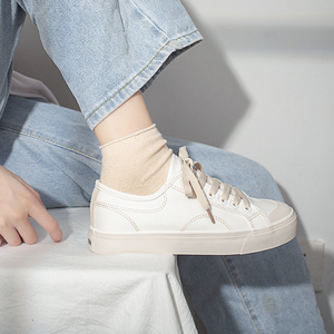 鞋子女帆布鞋显脚小