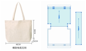 单层帆布手作布袋包包手工diy手提袋裁剪1:1纸样lubyfeifei14人付款4