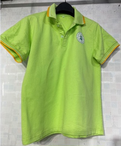 荧光绿小学生校服夏季