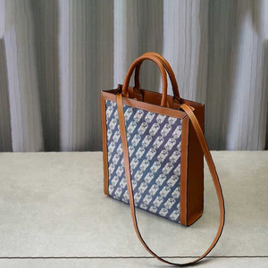 香布蕾凯旋门托特包女小众设计皮质职业ol气质竖款公文包大包包