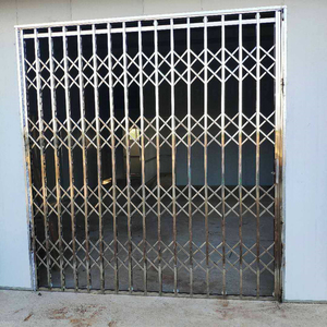 厂家直销304不锈钢拉闸门伸缩折叠入户门阳台推拉门通风防盗门窗