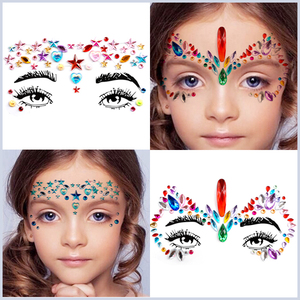 六一脸部贴钻儿童贴纸彩妆贴额头眼部眉心水钻贴舞台演出化妆
