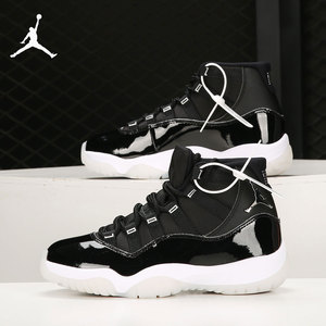 Nike/耐克正品新款Air Jordan 11黑银大魔王女子篮球鞋AR0715-011