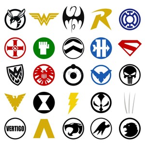 英雄联盟logo墙贴纸漫威超级英雄标志复仇者动漫卧室店铺自粘贴画