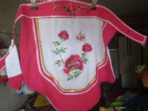 云南少数民族白族女式成人围腰/舞台演出服装配饰/舞蹈表演围裙