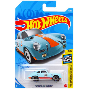 风火轮hotwheels 保时捷356跑车 gulf古夫 蓝色 porsche 356 171