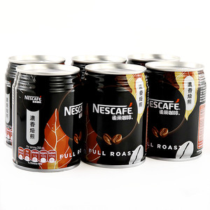 香港饮品Nescafe进口雀巢浓香焙煎味即饮咖啡新品250ml*6罐装包邮