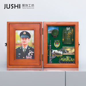 部队退伍军人纪念品送战友创意留念礼物老兵定制实用相框礼品摆台