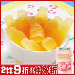 韩国进口LOTTE乐天乳酸软糖儿童礼物酸奶味QQ弹橡皮糖果小零食50g