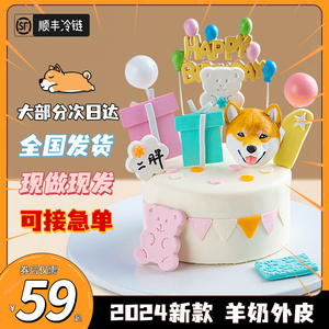 网红推荐猫咪狗狗宠物生日蛋糕可食用纯肉无添加自制零食定制头像