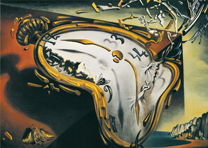 正品现货 意大利ricordi进口名画拼图16052g柔软的时钟1000片达利