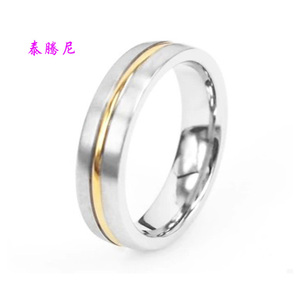 泰腾尼韩版时尚玫瑰金金色细款指环尾戒小指钛钢戒指女友生日礼物
