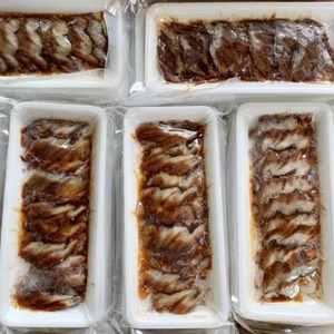 日本寿司料理 蒲烧切片长版鳗鱼片日式烤鳗鱼蒲烧星鳗片20片10包