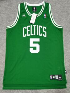 adidas正品加内特kg凯尔特人客场元年老网眼sw刺绣球衣篮球服背心