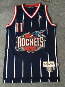 adidas正品姚明yao火箭新秀复古11号sw刺绣球衣球迷版男士篮球服