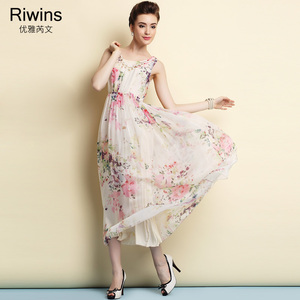 Riwins 夏装新款女装 气质时尚复古…