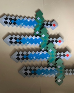 我的世界寰宇支配之剑创世之刃完美之斧最终之剑儿童实木玩具游戏