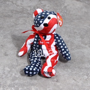 现货 supreme 22fw ty beanie baby 小熊沙包玩偶潮流摆件公仔