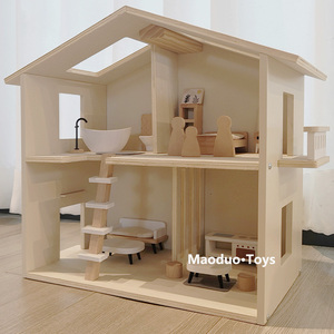 娃娃屋小别墅超大木制
