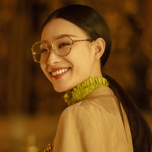 倪妮同款眼镜gucci古驰圆形大框修脸光学近视眼镜框架女gg0596oa
