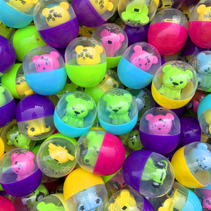 50mm扭蛋球2元扭蛋机弹力球机彩蛋球儿童回力玩具幼儿园礼物