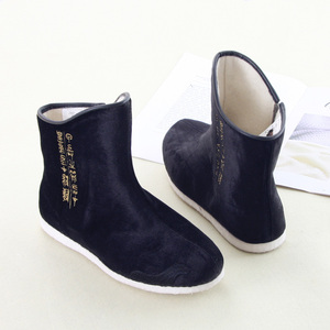 内联升棉鞋男鞋国家宝藏手工千层底布鞋杜虎符百夫长指挥靴gb8170