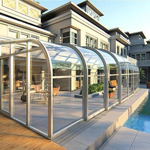 不违建移动折叠阳光房定制别墅阳台花园玻璃房折叠可拆卸伸缩露台