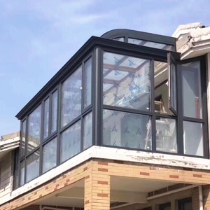 北京钢结构断桥铝门窗封阳台铝合金门窗铝包木隔音窗户阳光房定制