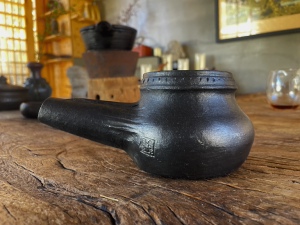 非遗尼西黑陶鲁茸恩主 煮茶壶茶罐 古法烧制