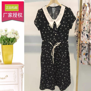 时尚连衣裙女装2022夏季欣伊卡璐68121新品韩版修身显瘦中长a字裙