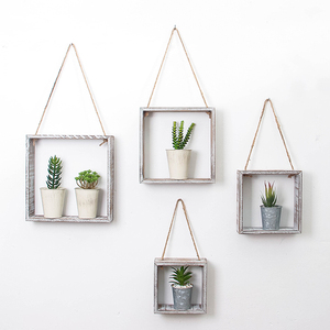 房间背景墙墙面装饰挂件卧室客厅墙上木框ins置物架创意复古个性