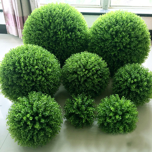 仿真草球大圆球绿色仿真植物装饰花球商场橱窗吊饰挂饰塑料草球