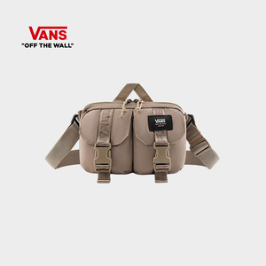 川出冥淘宝vans磨砂透明斜挎包潮牌万斯休闲旅游单肩包迷彩小包男女