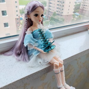 斗罗大陆宁荣荣芭比娃娃45厘米换装公主生日礼物手办模型摆件