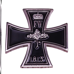 铁十字徽章德意志勋章德国普鲁士二骑士胸章胸针项链别针纪念