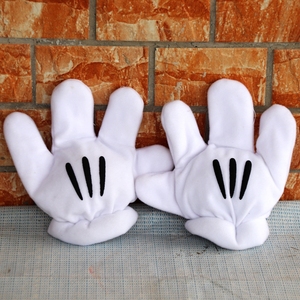 disney/迪士尼 米奇米老鼠大爪子白色手套毛绒玩具道具手套表演