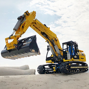 宇星模王13112工程机械遥控电动拼装挖掘机积木男孩手工模型legao