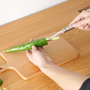 304不锈钢切辣椒去芯器多功能家用青椒苦瓜去籽神器厨房小工具