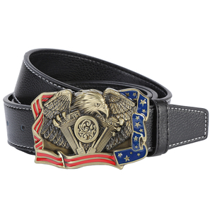 朋克机车老鹰美国西部牛仔皮带男女生腰带团队主题配饰punk belt