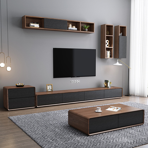 北欧茶几电视柜组合现代简约小户型客厅矮柜地柜电视机柜加长长款